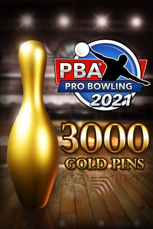 Game cover: PBA Pro Bowling 2021: 3000 Gold Pins