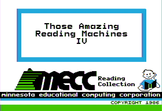 Game cover: Those Amazing Reading Machines IV