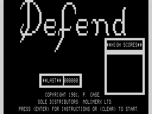 Game cover: Defend