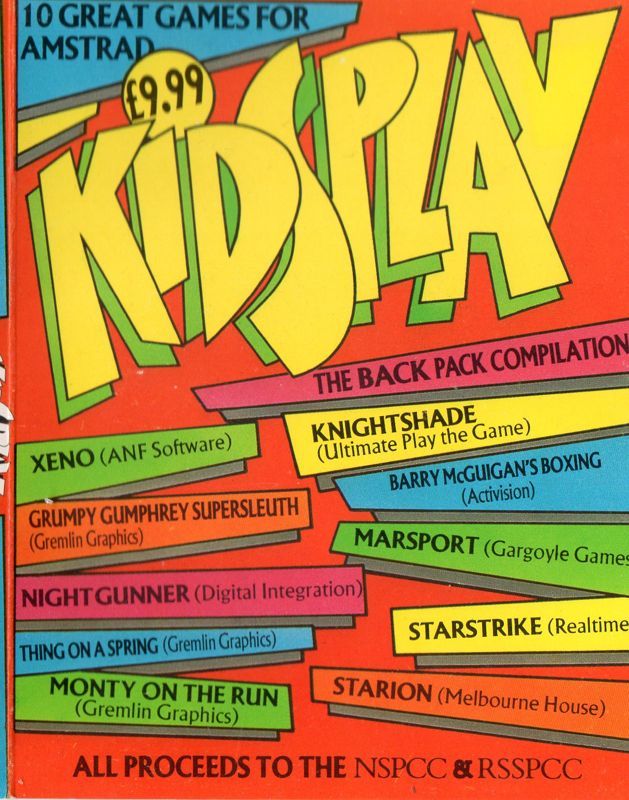 Game cover: Kidsplay: The Back Pack Compilation