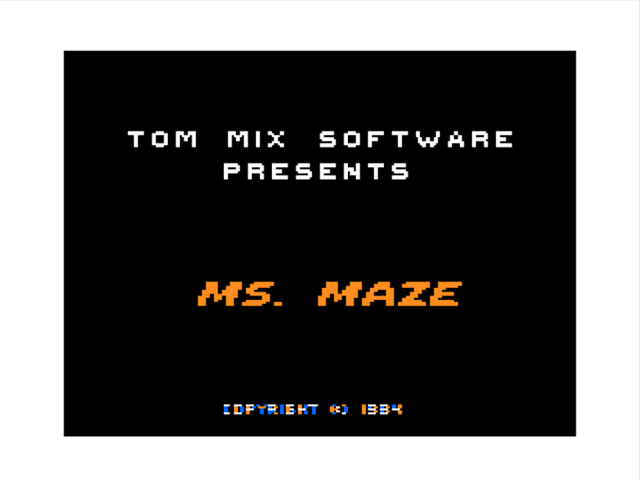 Game cover: Ms. Maze