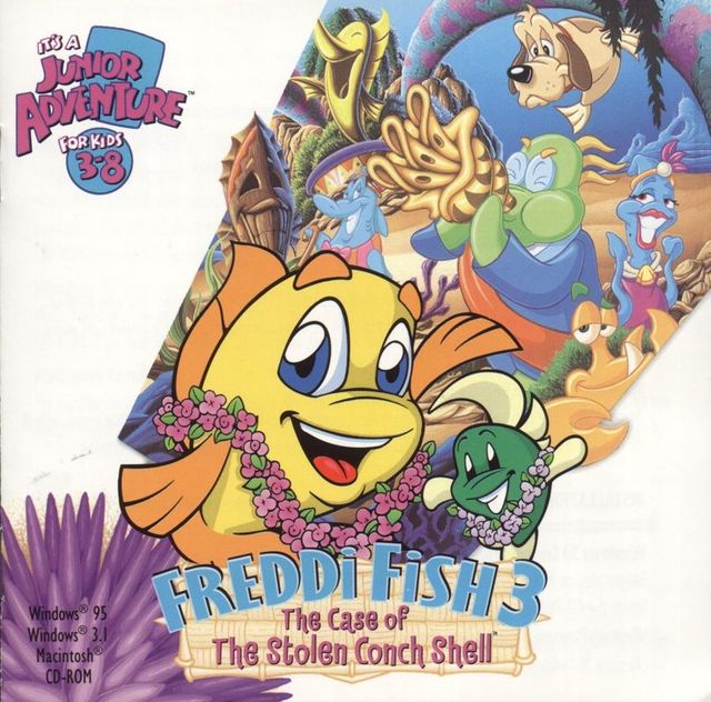 Game cover: Freddi Fish 3: The Case of the Stolen Conch Shell