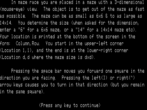 Game cover: Maze Race