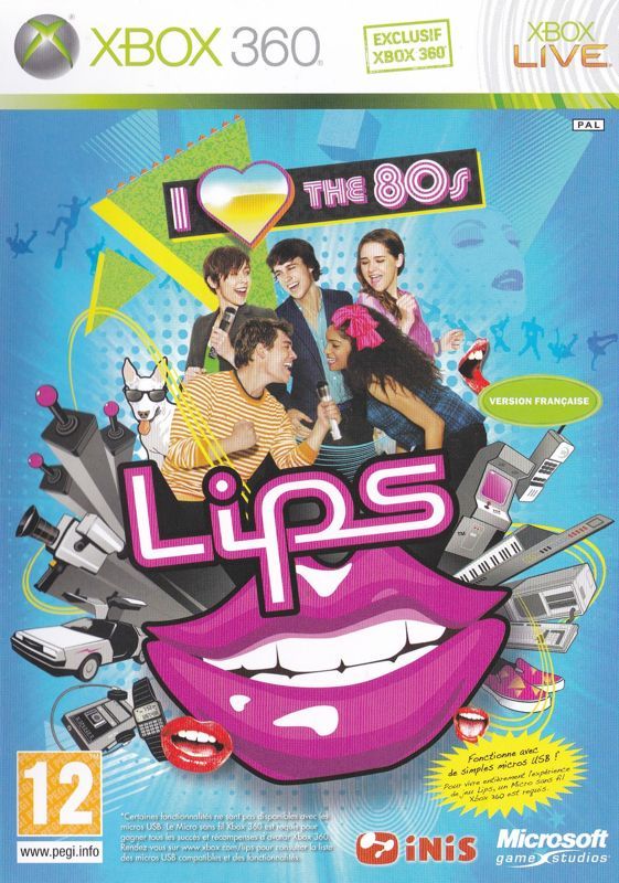 Game cover: Lips: I ♥ the 80s