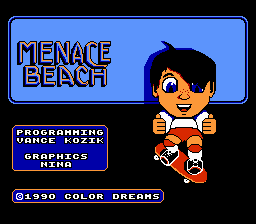 Game cover: Menace Beach
