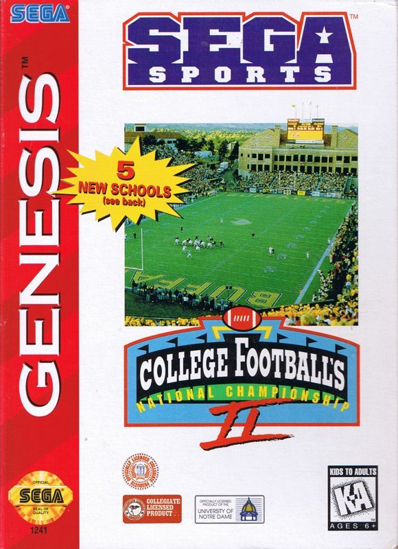 Game cover: College Football's National Championship II
